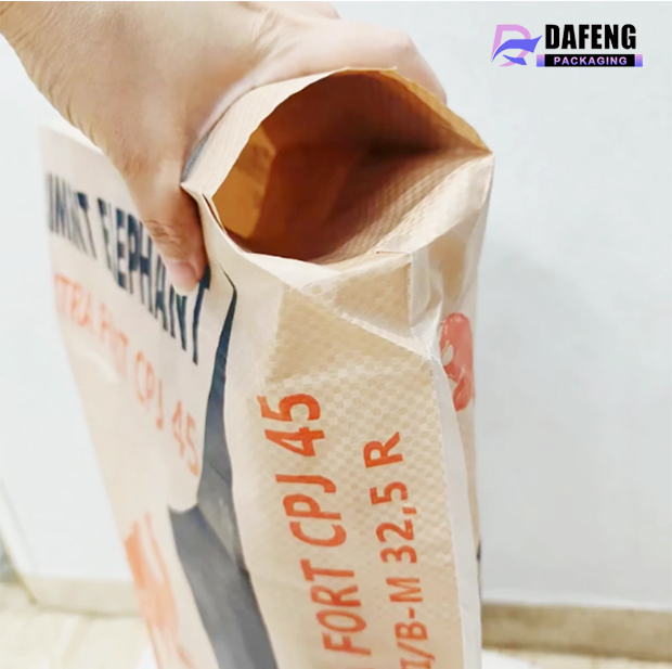 Kraft Paper Valve Bag Cement Customized