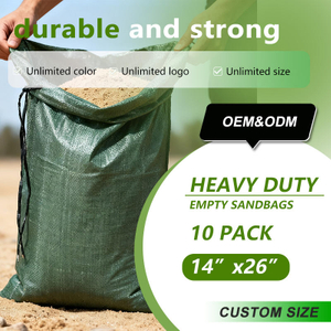 Sand Bag PP Woven Bags with Tie String Anti- UV